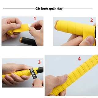 BỘ 2 CUỘN DÂY QUẤN CÁN VỢT CẦU LÔNG , TENNIS PK2