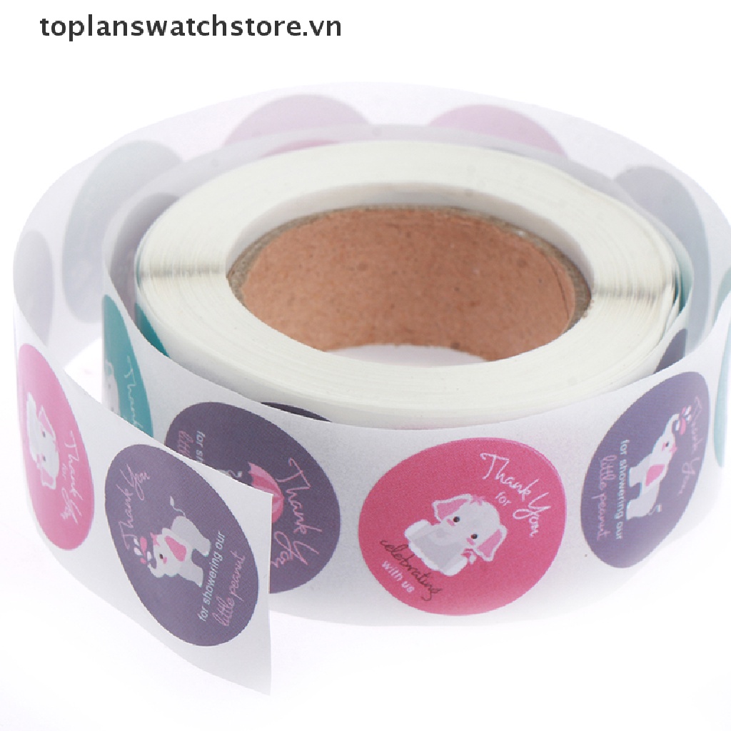 1 Cuộn 500 Sticker Hình Động Vật Đáng Yêu