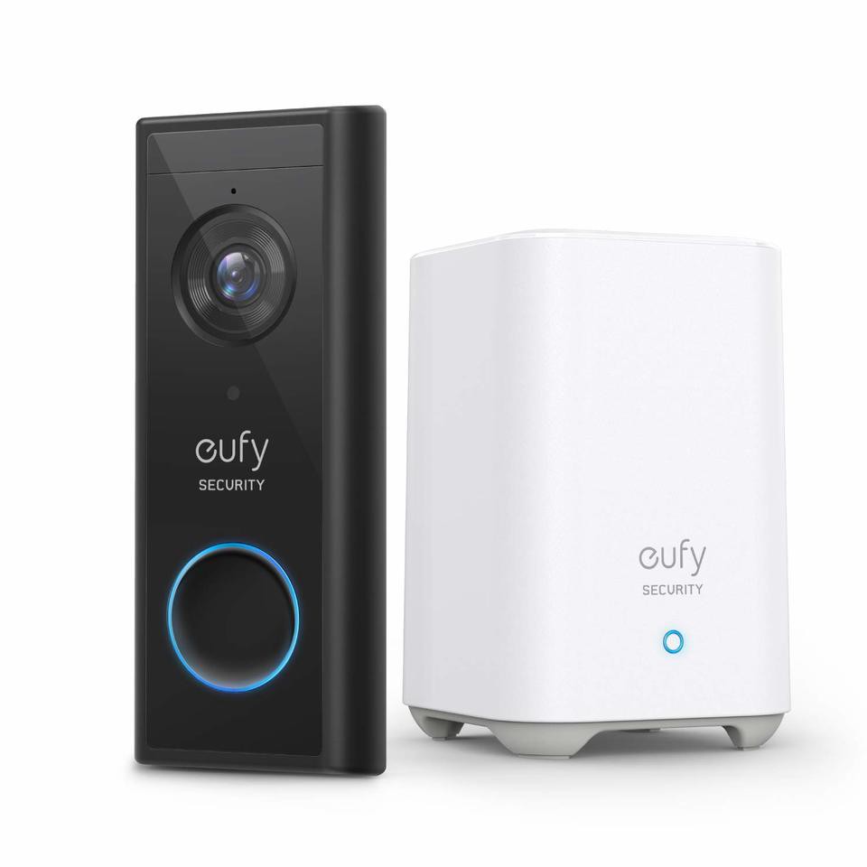 Eufy Video Doorbell 2K, chuông cửa thông minh dùng Pin, chất lượng 2K, hỗ trợ Google và Alexa