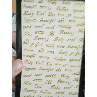Sticker trang tri mong 3