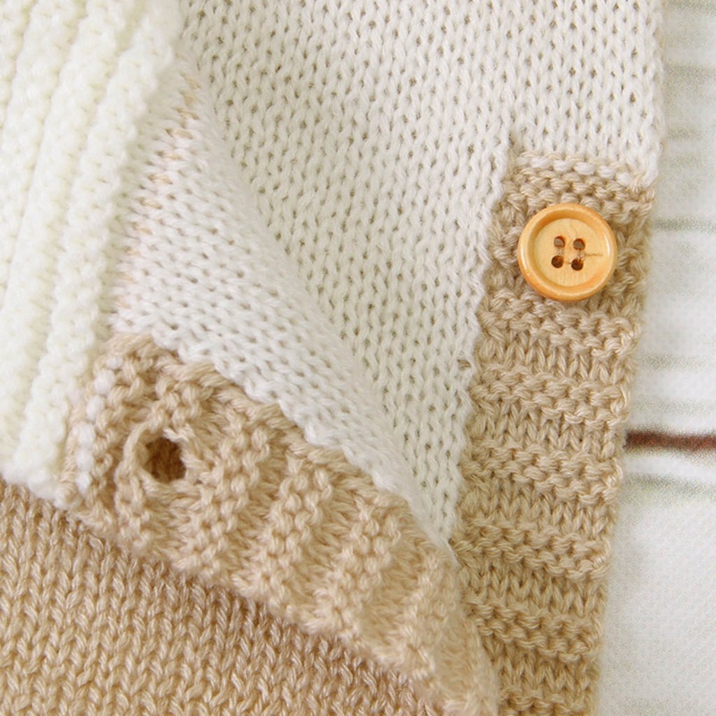 Túi Ngủ Dệt Kim Giữ Ấm Chân Gắn Nút Xe Đẩy Em Bé Sơ Sinh Vào Mùa Thu Đông