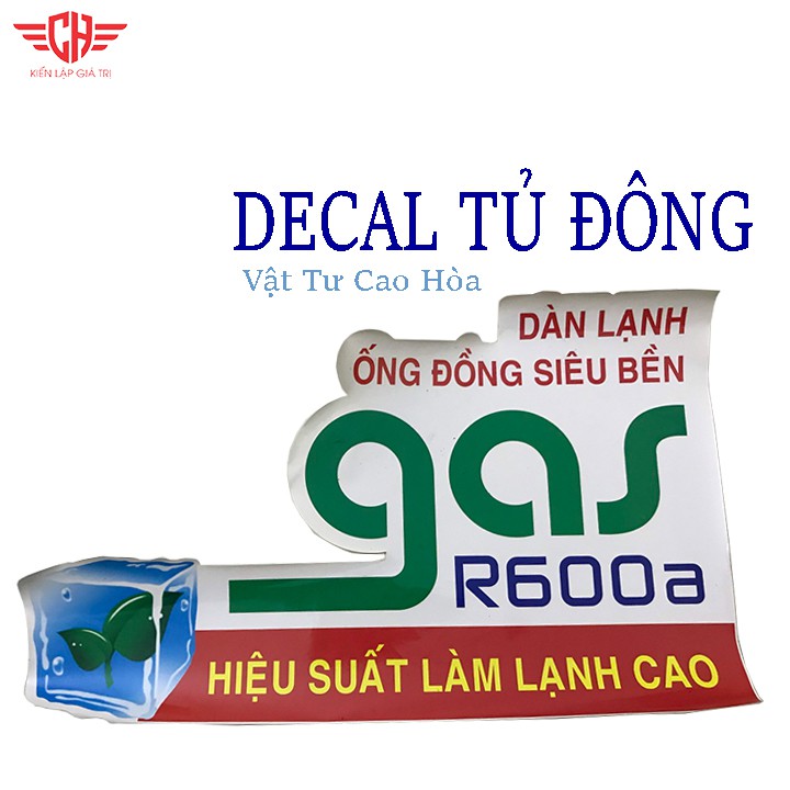 TEM DECAL dán tủ đông nhiều mẫu - tem dán tủ kem mẫu lớn