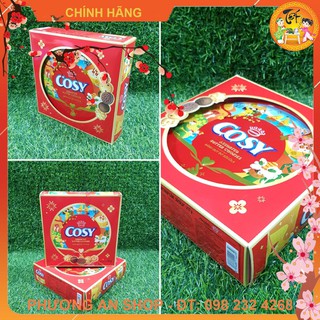 Bánh quy Cosy Tết hộp thiếc 217g Socola