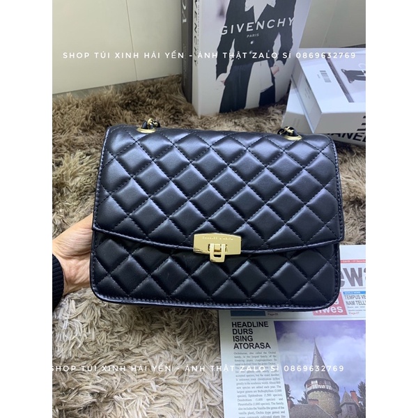 Túi Cnk đeo chéo trần trám khoá dập logo hãng hàng qc loại 1