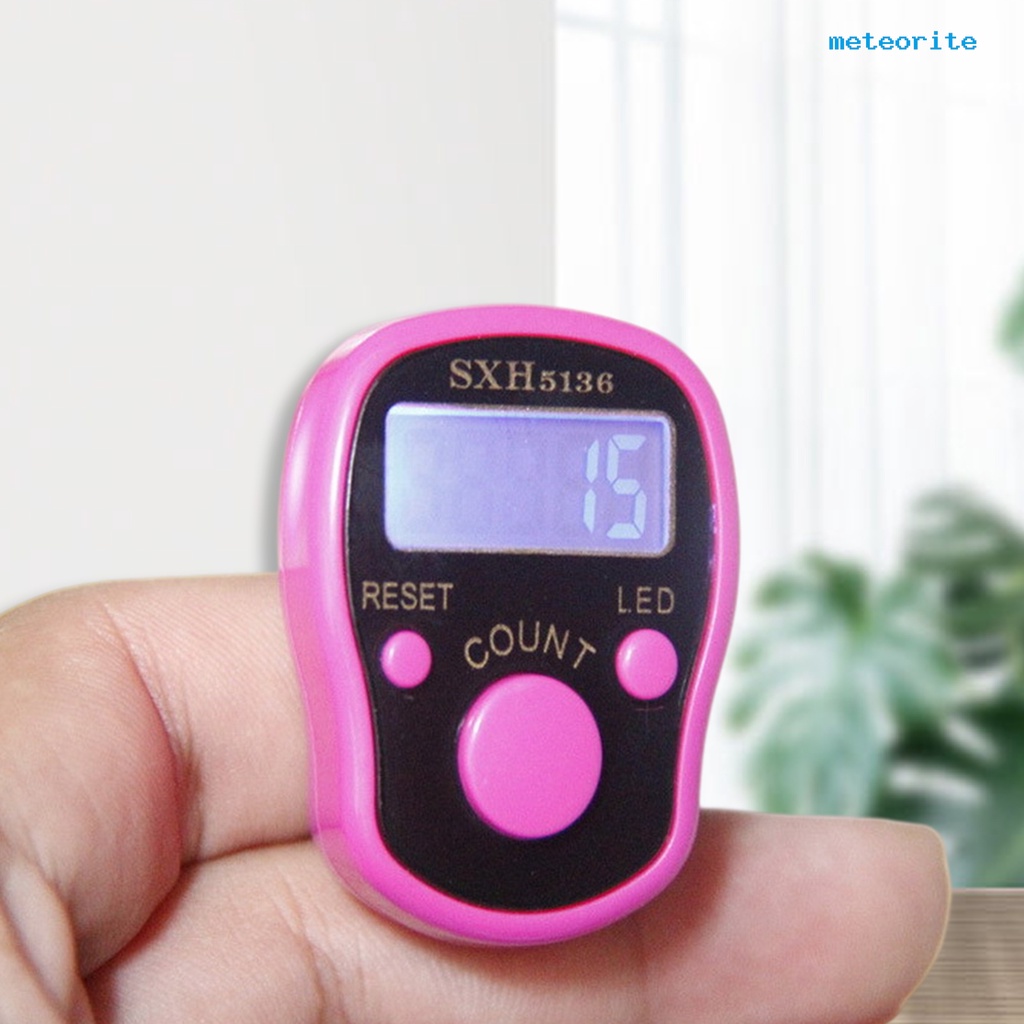 Máy Đếm Điện Tử Cầm Tay Mini Màn Hình Kỹ Thuật Số 5 Số Bằng Nhựa Độ Nhạy Cao Cho Nhà Ở