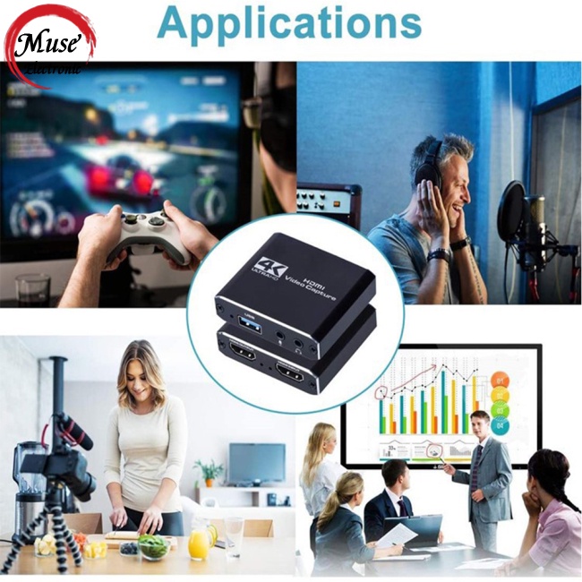 ready stock Video  Capture  Card Real-time Streaming 1080p 4k Usb 3.0 Hdmi-compatible Connector