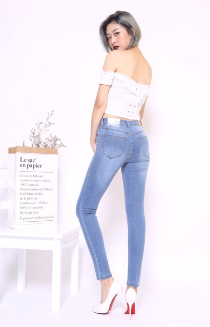 Quần bò nữ ,quần Jean nữ Skinny chơn VNXK