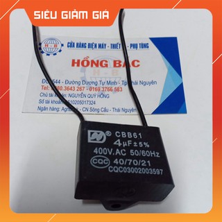 10 tụ điện 4mf 400VAC- dùng cho quạt và thiết bị điện khác