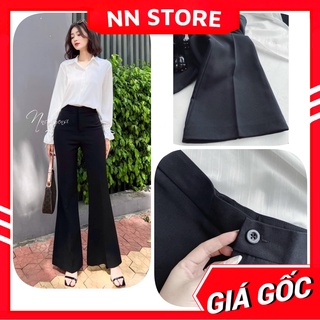 Quần tây ống loe cho nữ lên phom tôn dáng chất vải mềm mịn lưng nút gái dễ thương TP104 Quần tây công sở nữ