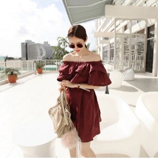 Đầm Trễ Vai Trắng Siêu Xinh