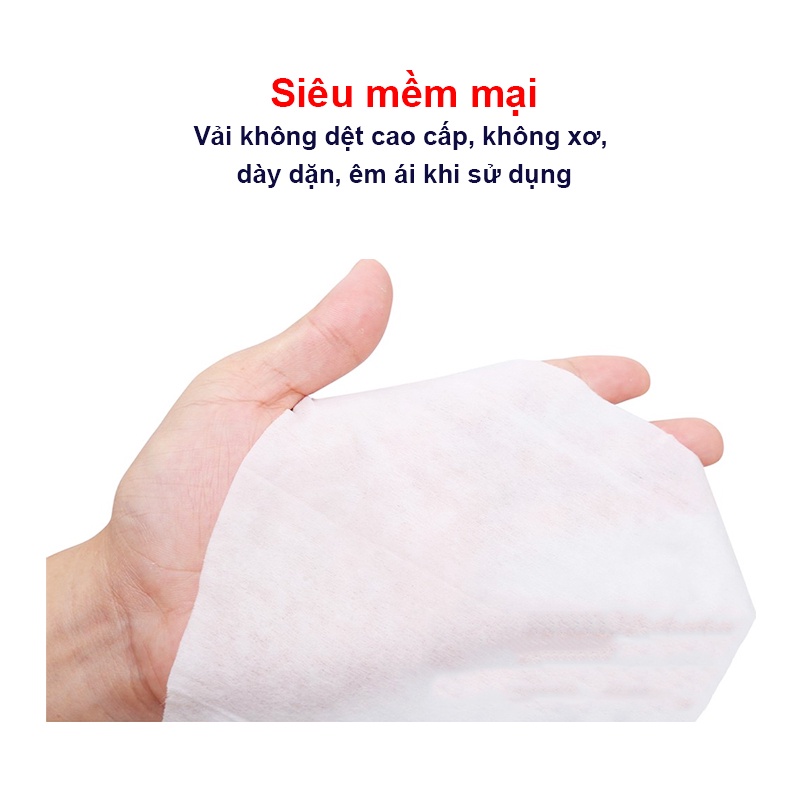 Khăn ướt Agi, Khăn giấy ướt không mùi chính hãng mềm mịn an toàn cho bé yêu (gói 100 tờ) Baby-S – SKH011