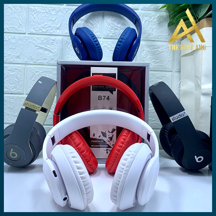 Tai Nghe Nhạc Headphone Bluetooth Chụp Tai Không Dây Có Micro BEATS STUDIO 3 - Tay Nghe Điện Thoại Blutooth Mini