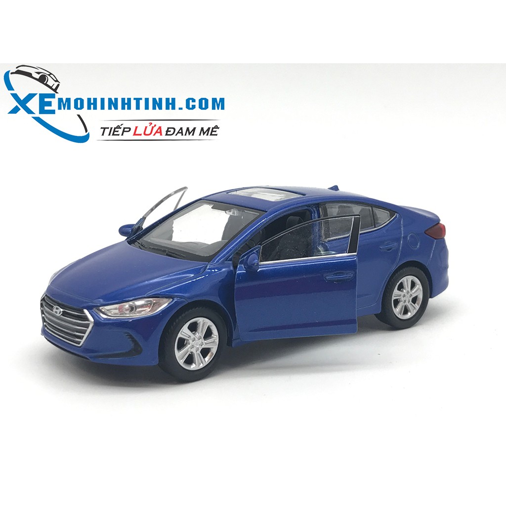 HỘP XE MÔ HÌNH Hyundai Elantra WELLY 1:36 (Xanh)