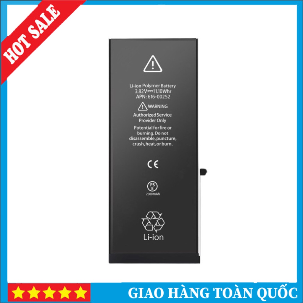 Pin IP 5, 5s, 5c, 6, 6p, 6s, 6sp, 7, 7p, 8, 8p Mới 100% Bảo Hành 12 Tháng Tặng Kèm Siu Dán Pin