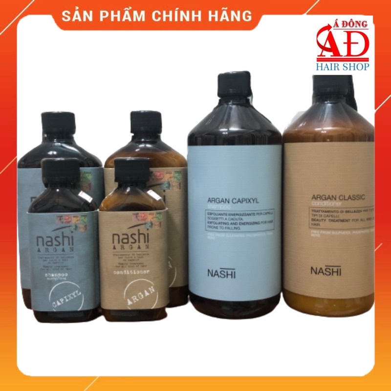 [ NASHI-CHÍNH HÃNG ] DẦU GỘI XẢ CHỐNG RỤNG TÓC NASHI ARGAN CAPIXYL