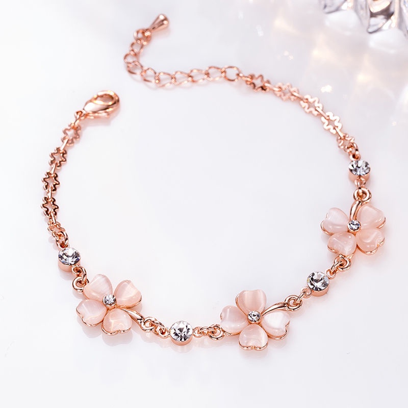 Vòng Tay Cỏ Bốn Lá Bạc 925