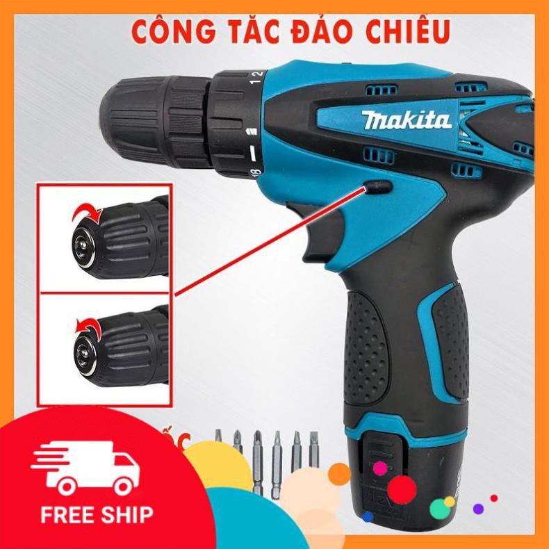 [Chính Hãng] MÁY KHOAN VÀ VẶN VÍT MAKITA DF330DWE 12V - 2 PIN - TẶNG 2 MŨI BẮT VÍT - SẠC CỐC -Xịn