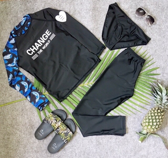 Đồ bơi đôi dài tay nam nữ CHANCE chống nắng | BigBuy360 - bigbuy360.vn