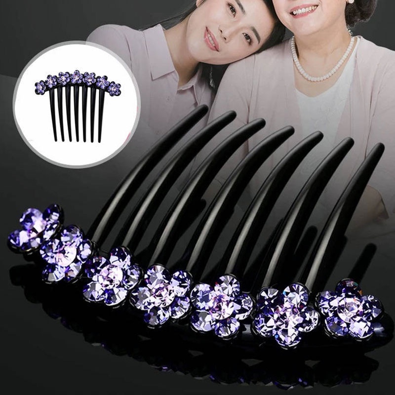 Lược Cài Tóc Đính Đá Xinh Xắn Dành Cho Nữ