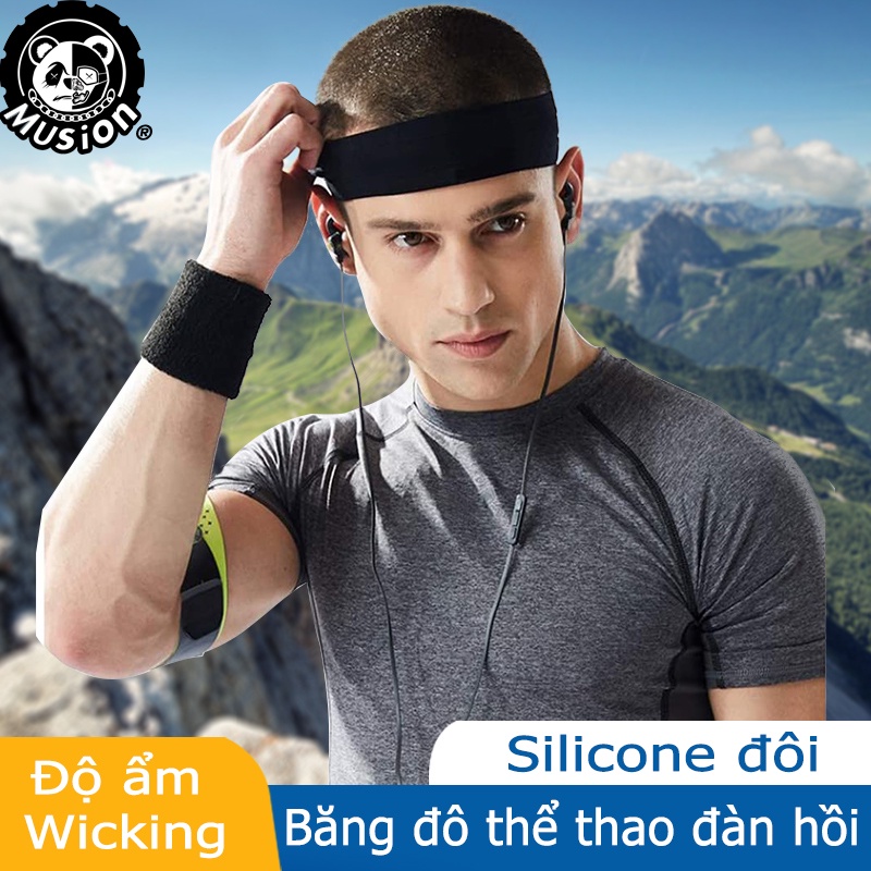 Băng đô thể thao bằng nylon silicone co giãn cho nữ
