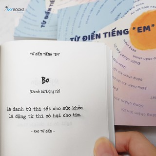 Sách Skybooks - Từ Điển Tiếng “Em” (Cuốn Từ Điển Hài hước, Bất Ngờ)