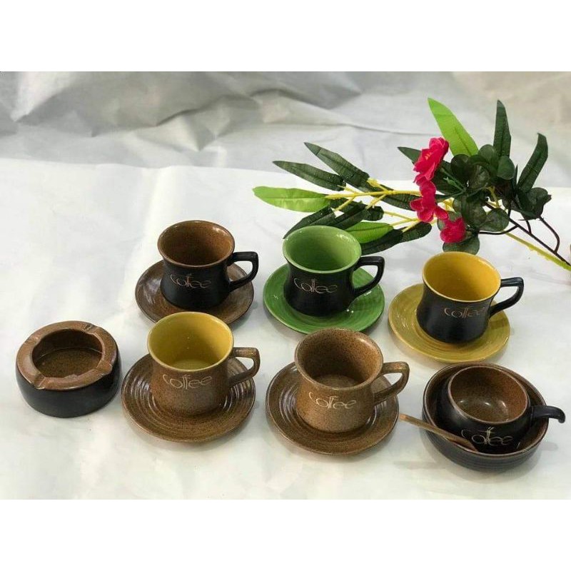 Bộ cốc + đĩa cafe 150ml