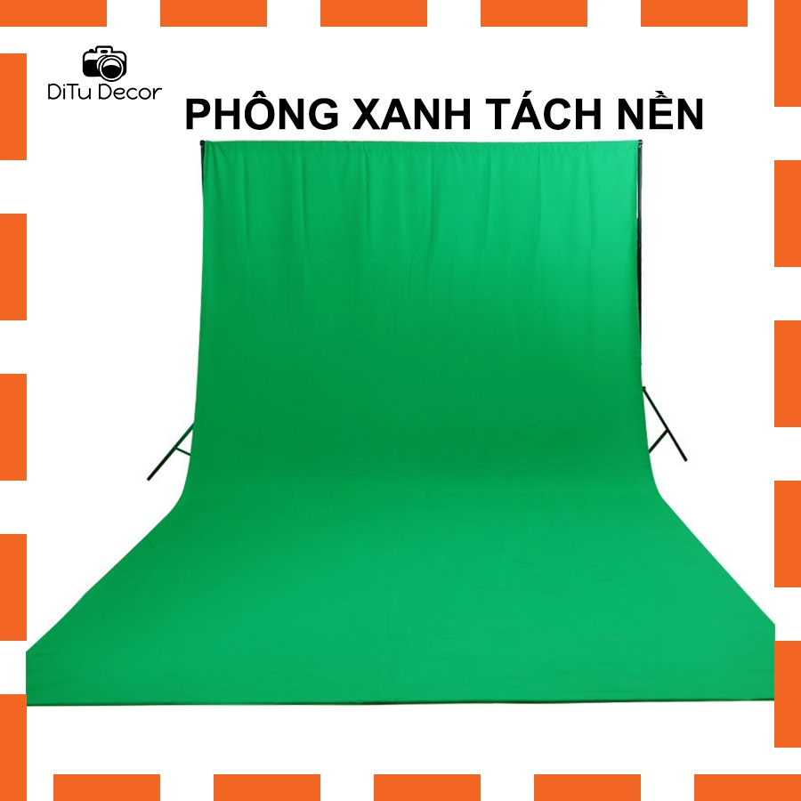 Phông xanh quay phim, phông xanh tách nền chụp ảnh - Phụ kiện decor chụp hình - DiTu Decor