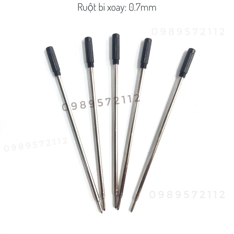 5 cái ruột bút bi xoay-ngòi bi dài nét 0.7mm