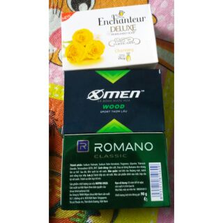 combo3 gói xà bông Romano, Enchanter, Camay.