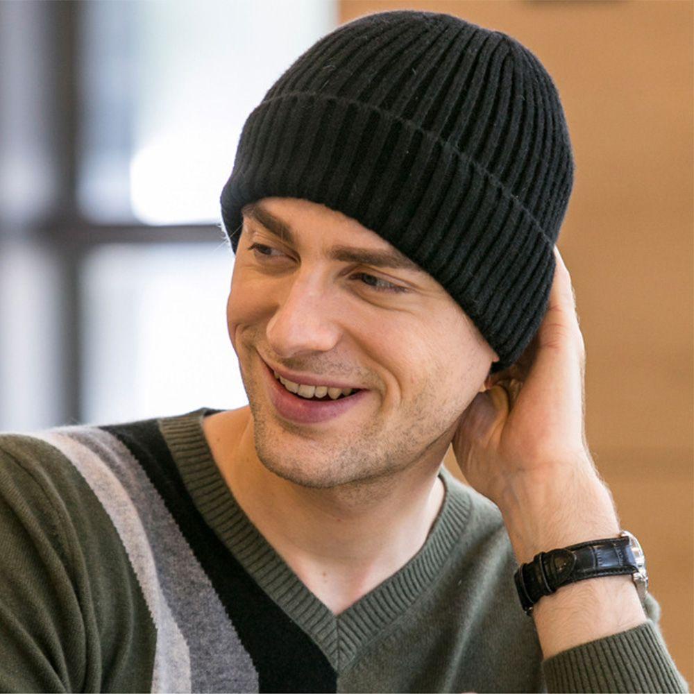 Mũ Beanie Dệt Kim 5 Màu Trơn Dễ Thương Cho Nam Và Nữ