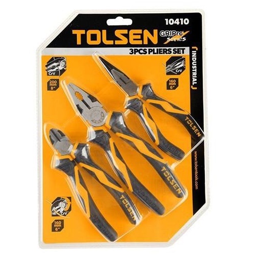 BỘ KÌM CÔNG NHIỆP 3PCS TOLSEN 10410 Nghề Mộc