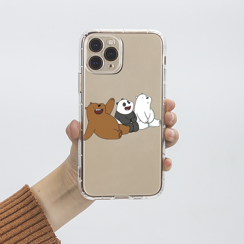Ốp lưng iphone Ốp điện thoại Suntaiho cho IPhone 13 12 11 Pro Max X Xs Max XR 8 7 6 6S Plus bằng TPU bảo vệ toàn diện họa tiết gấu