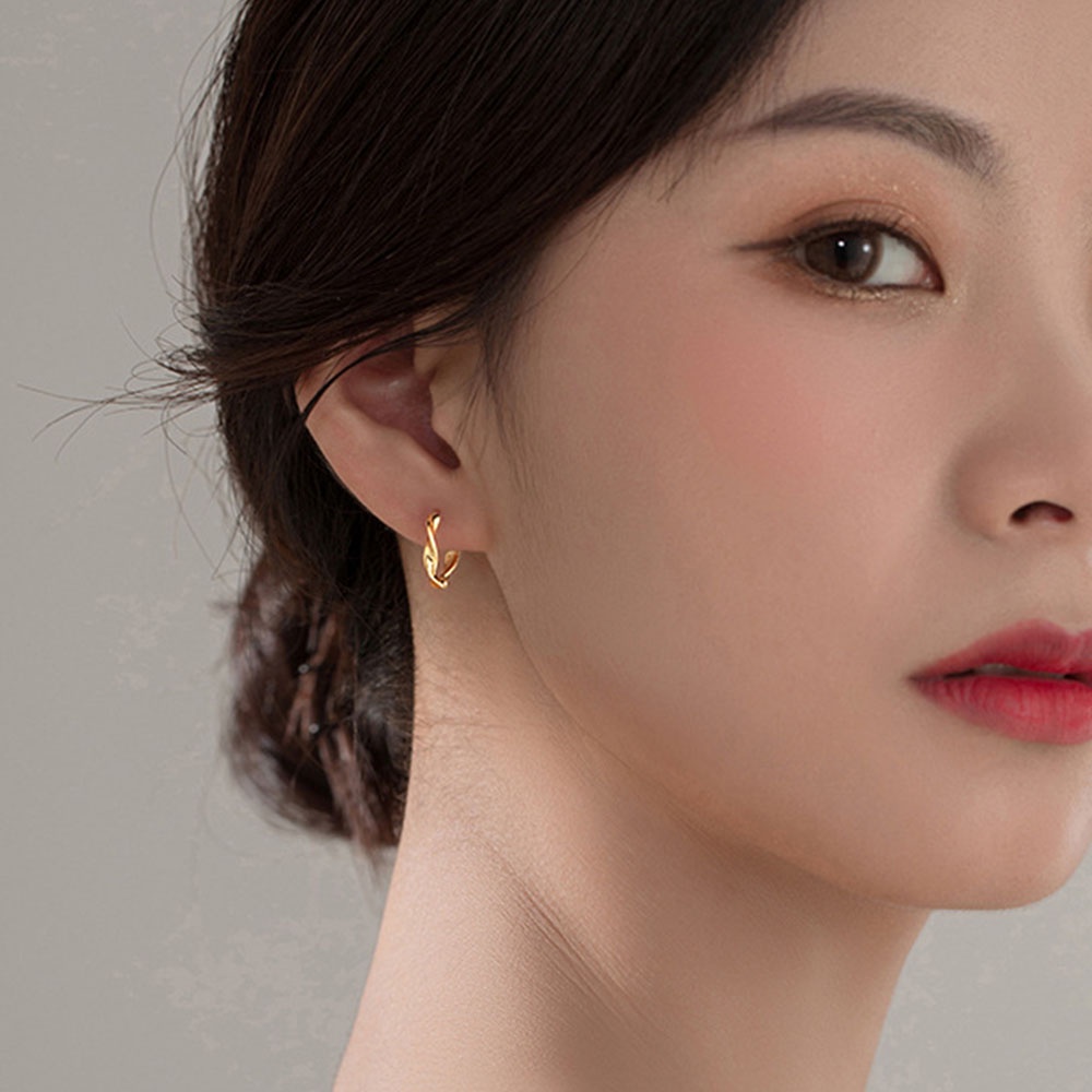 Khuyên Tai Tròn Xoắn Lượn Sóng Nhiều Màu Thời Trang Hàn Quốc Cho Nữ