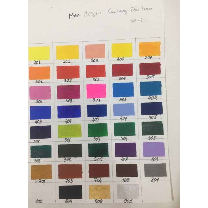 Màu vẽ Acrylic 3D suway 300ml vẽ tường,vẽ gồ,..trên toan