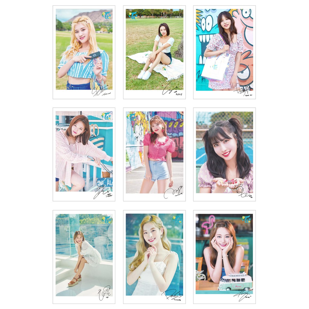Lomo Card Ảnh TWICE - TWAII POPUP STORE ( 27 ảnh có chữ ký)