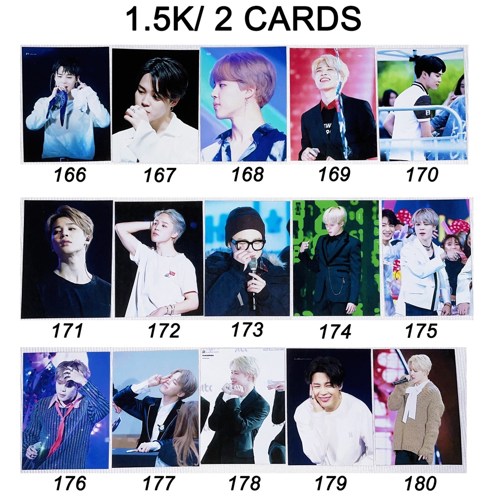 Sale set card JIMIN BTS 2
