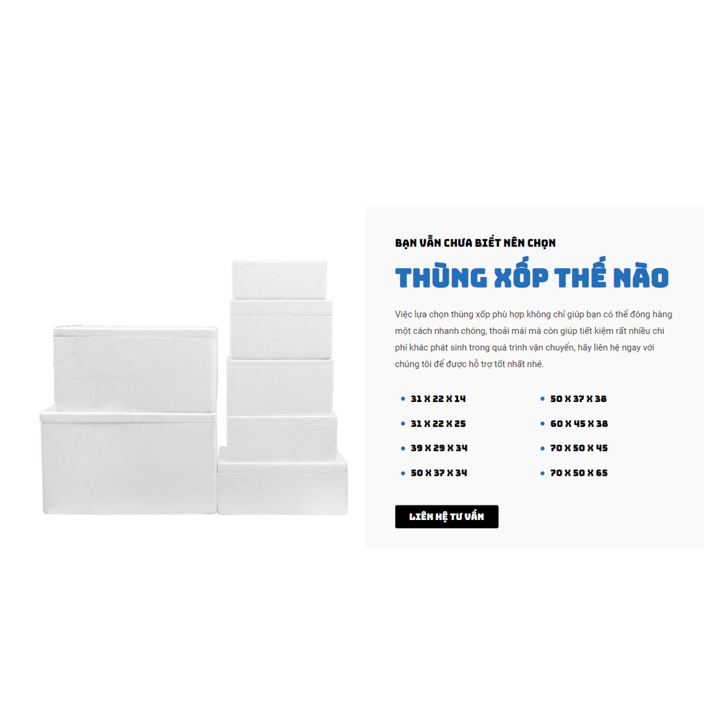Thùng Xốp Đựng Đá, Thùng xốp mới, giá tốt | Thùng Xốp Giữ Nhiệt Giá Tốt
