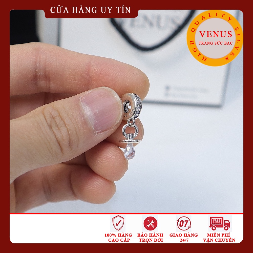 Charm ti cho bé- Bạc 925 cao cấp- Trang sức bạc Venus