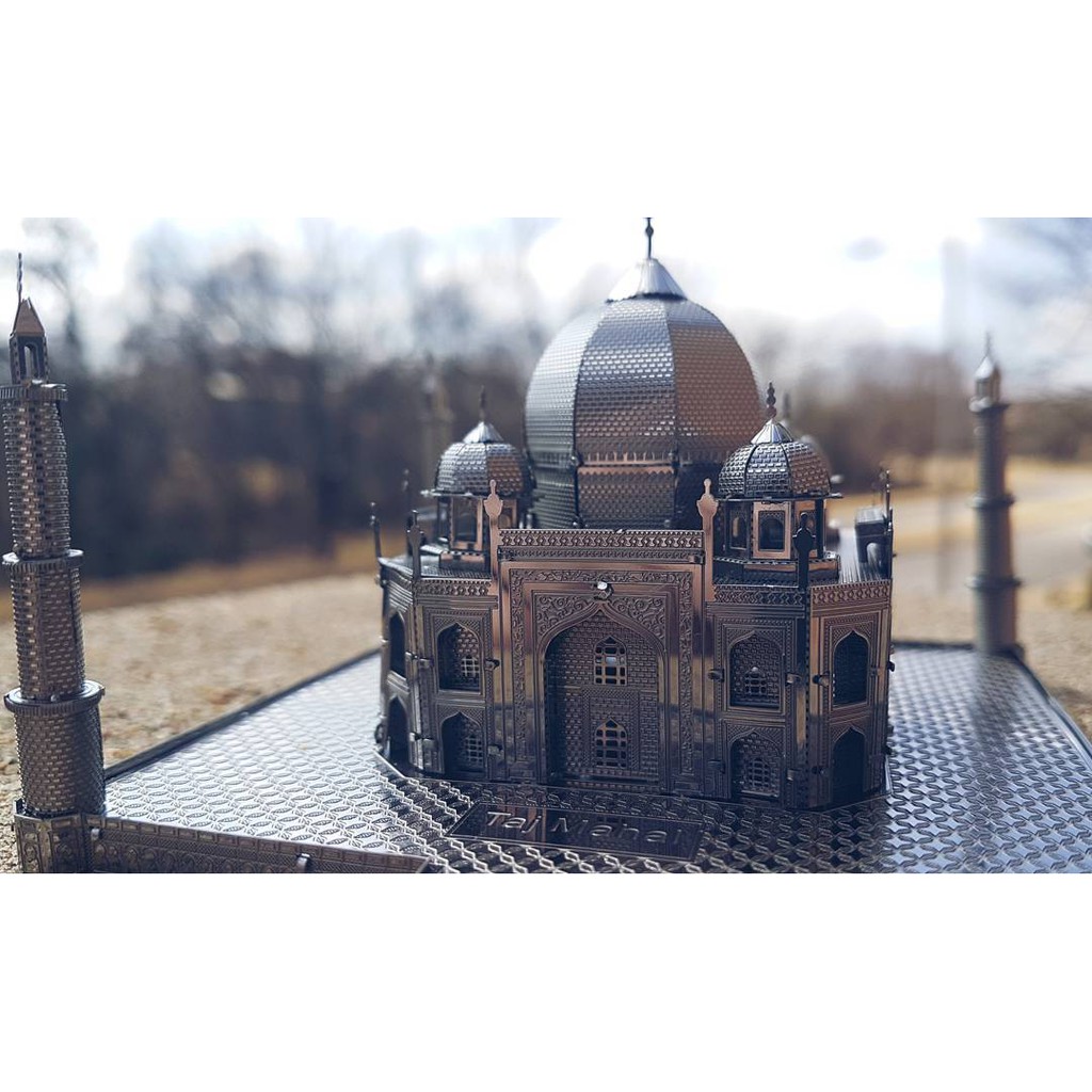 Mô hình 3D kim loại lắp ráp Đền Taj Mahal Ấn Độ [ Chưa lắp ] Biểu tượng tình yêu vĩnh hằng