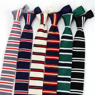 Cà Vạt Dệt Kim Bản Nhỏ 5.5cm Kiểu Dáng Thanh Lịch Phong Cách Hàn Quốc Cho Nam