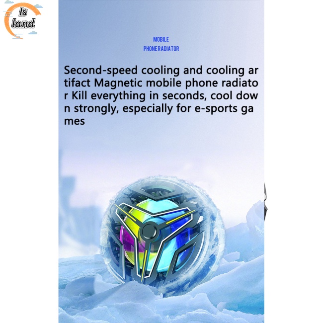 Quạt Làm Mát Gt18 Có Đèn Rgb Tích Hợp Nam Châm Làm Mát Điện Thoại Tiện Dụng