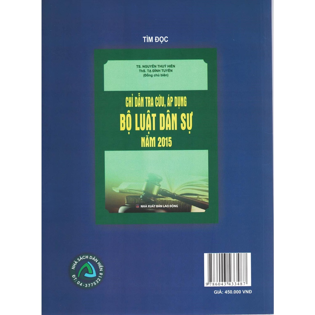 Sách - Chỉ Dẫn Tra Cứu, Áp Dụng Bộ Luật Tố Tụng Dân Sự Năm 2015 (Tái Bản Lần Thứ Nhất, Có Sửa Đổi, Bổ Sung)