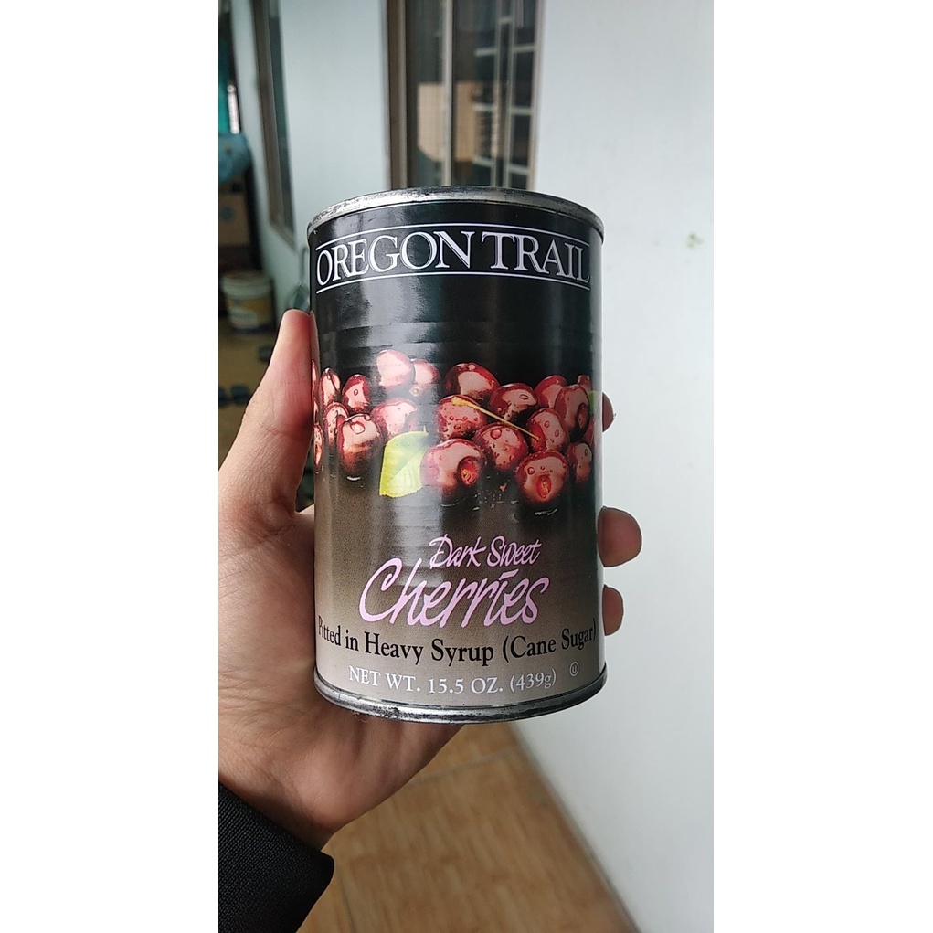 Qủa anh đào ngâm Dark Sweet Cherries Oregon Trail 425g