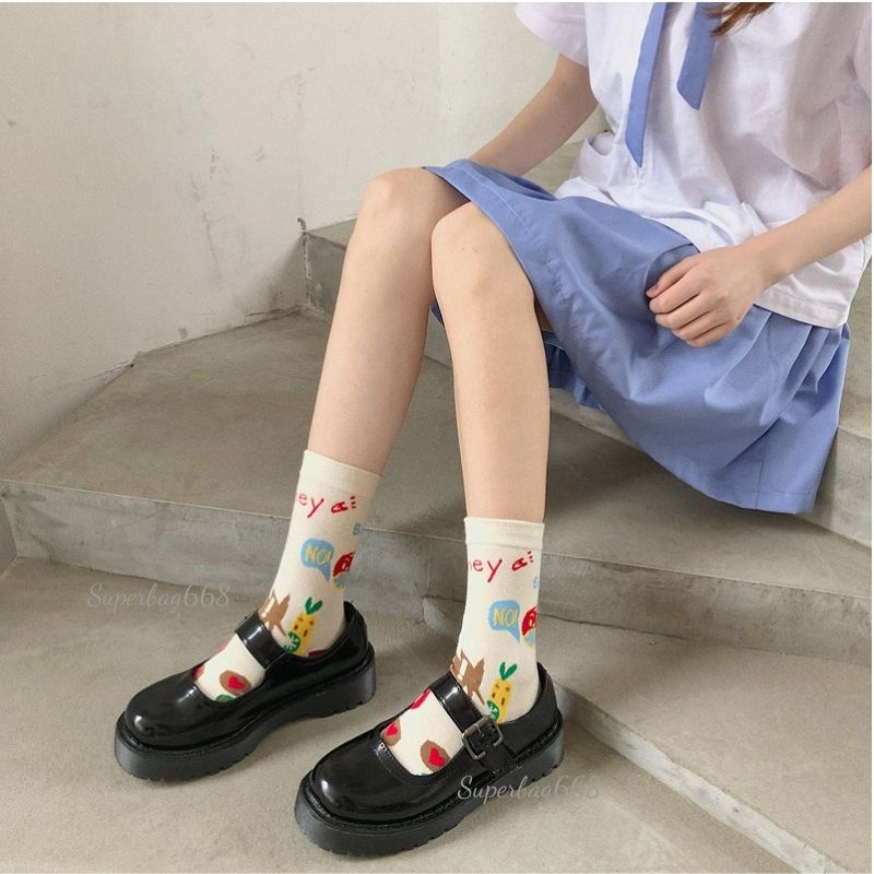 Giày Nữ Lolita - Giày Đốc Búp Bê Vintage Quai Hậu Dây Cài Phong Cách Ulzzang Hàn Quốc SPB 210