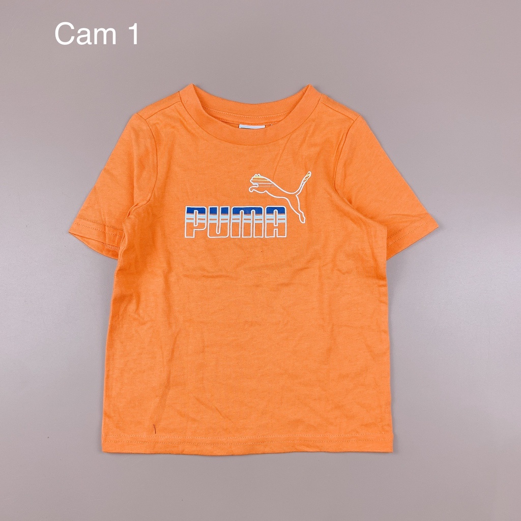 Áo cotton Puma màu cam bé trai 3m-7y