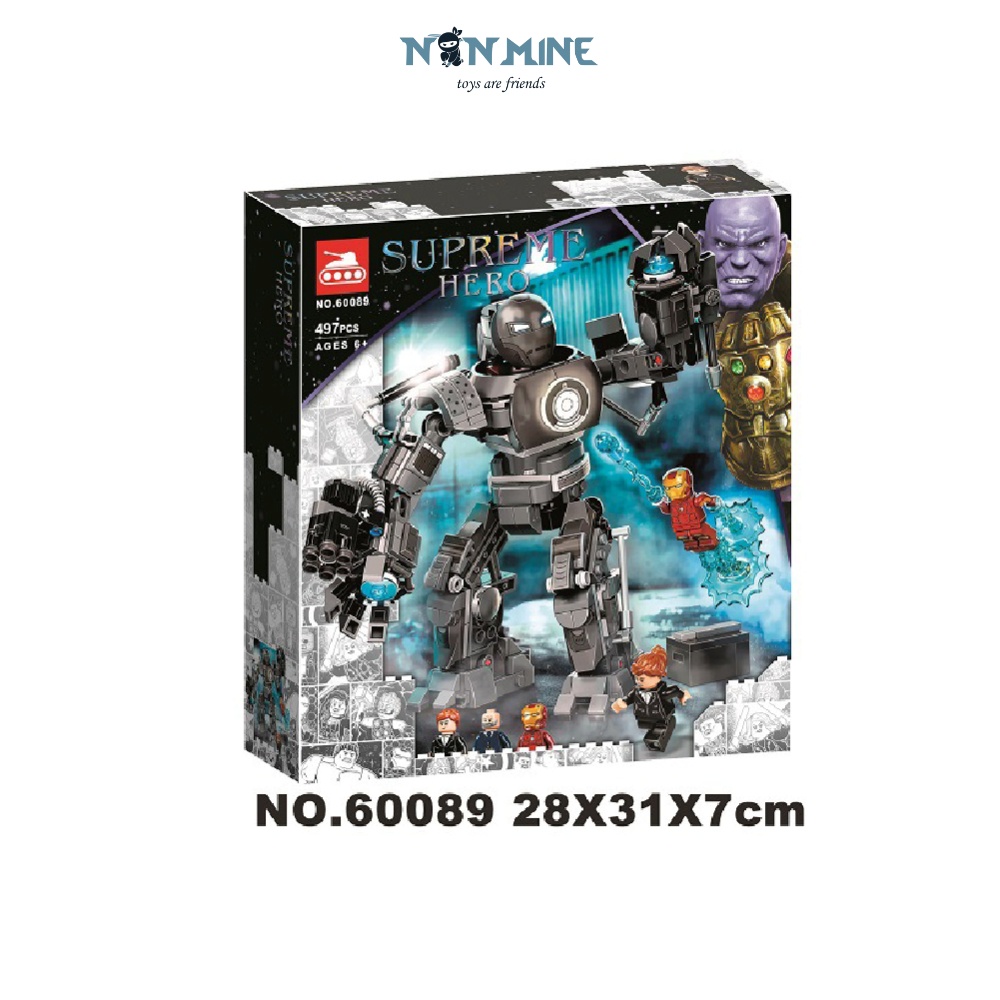 Bộ Đồ Chơi Lego Lắp Ráp Siêu Anh Hùng Marvel Bela Lari 60089 Người Sắt Iron Man Monger 497 Chi Tiết Cho Trẻ Từ 6 Tuổi