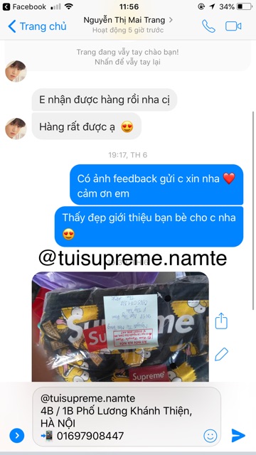 ⚡️( ảnh thật ) Túi đeo chéo Supreme Simspon