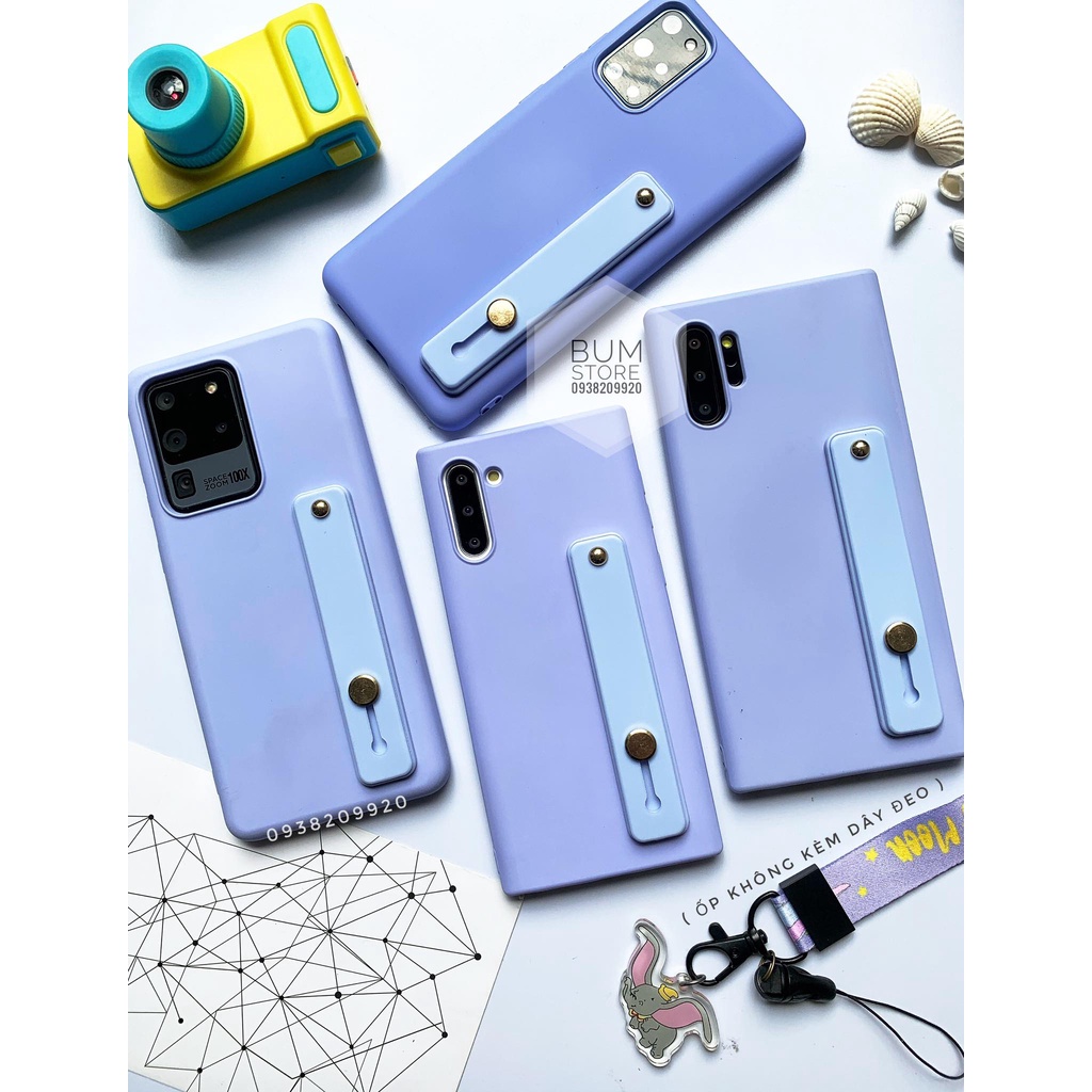 Ốp silicon dẻo kèm dây xỏ tay samsung galaxy Note 10 / S10 / S10 Plus / Note 9 / Note 8 / S9 Plus