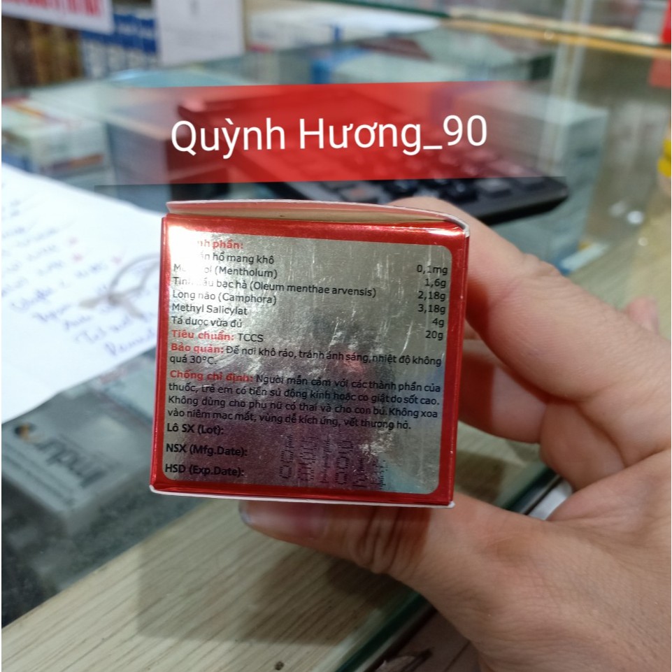 Hồng Linh Cốt 20g - Cao xoa bóp giúp giảm mỏi cơ,bong gân