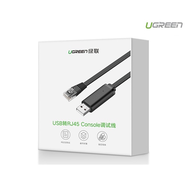 Cáp lập trình Console USB to RJ45 FTDI chính hãng Ugreen 50773 cao cấp